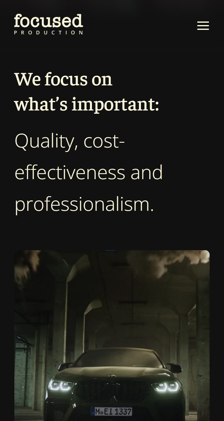 Featured work on a phone