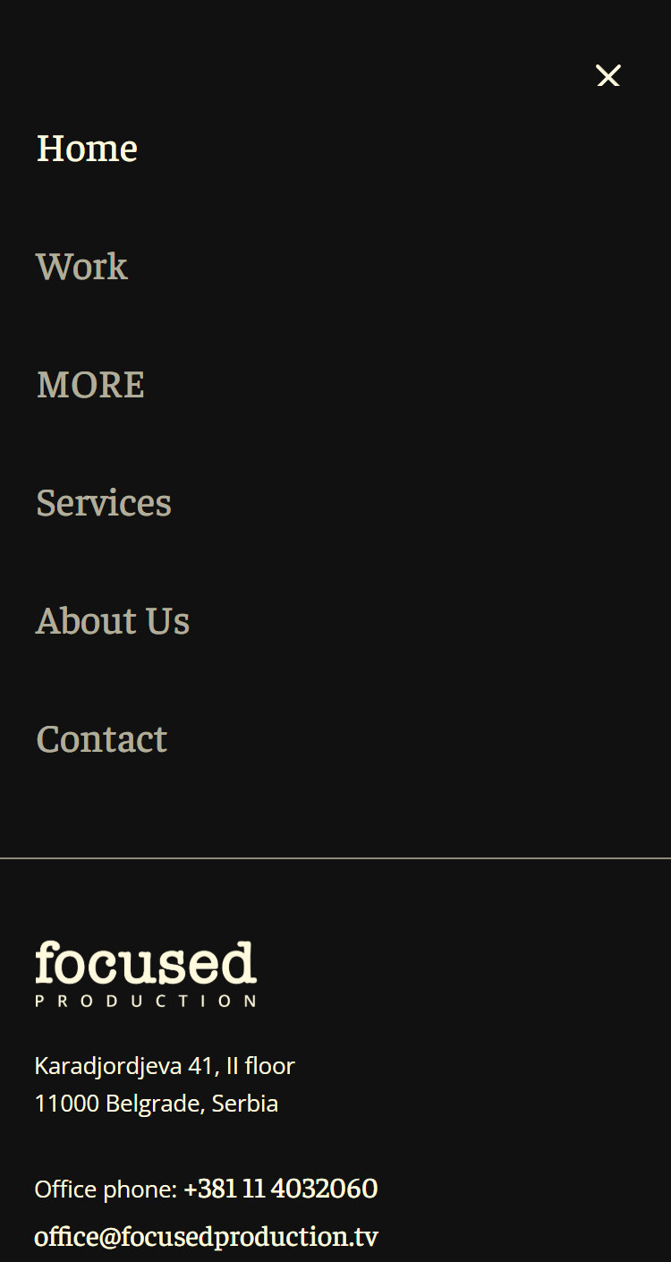 Open navigation menu on a phone