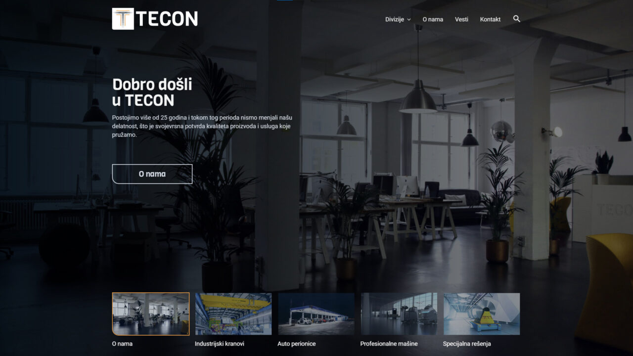 Tecon website