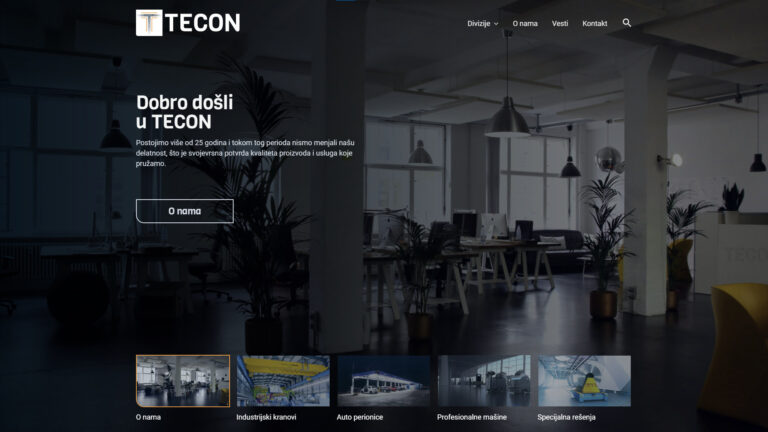 Tecon website