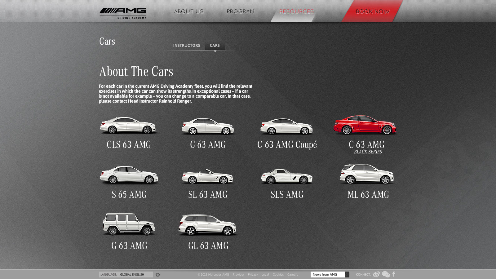 2014 website: The cars