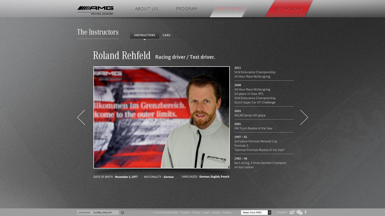 2014 website: An instructor