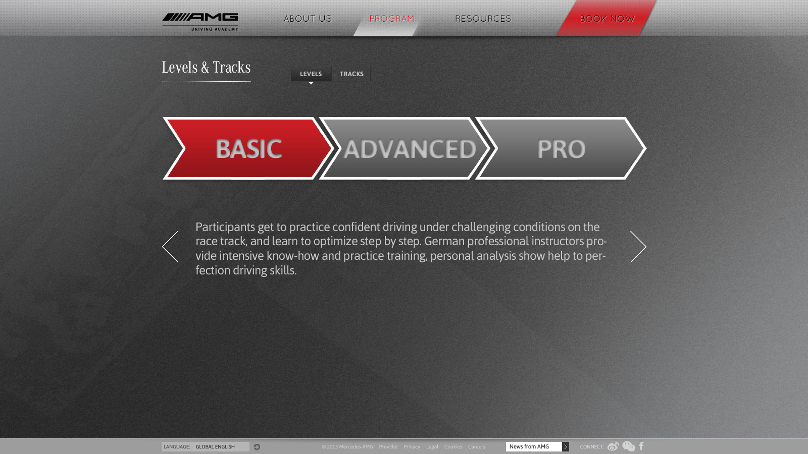 2014 website: Levels