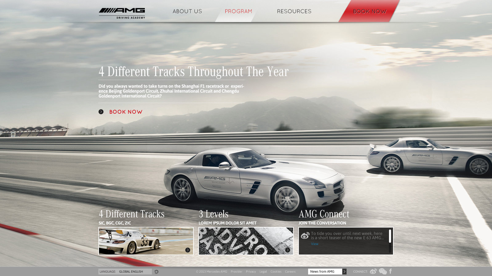 2014 website: Tracks and schedule