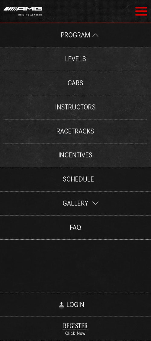 2015 mobile site, Menu, full length