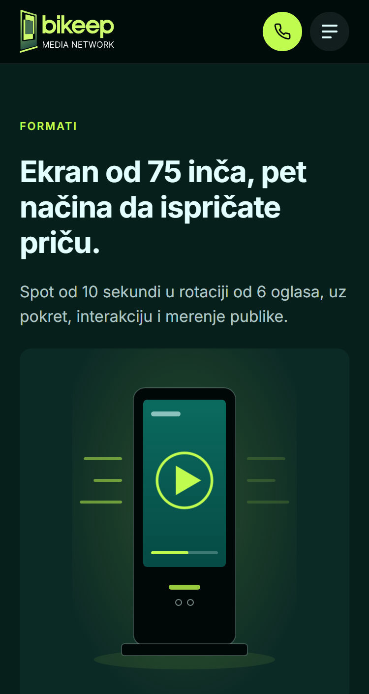 Creative formats on a phone