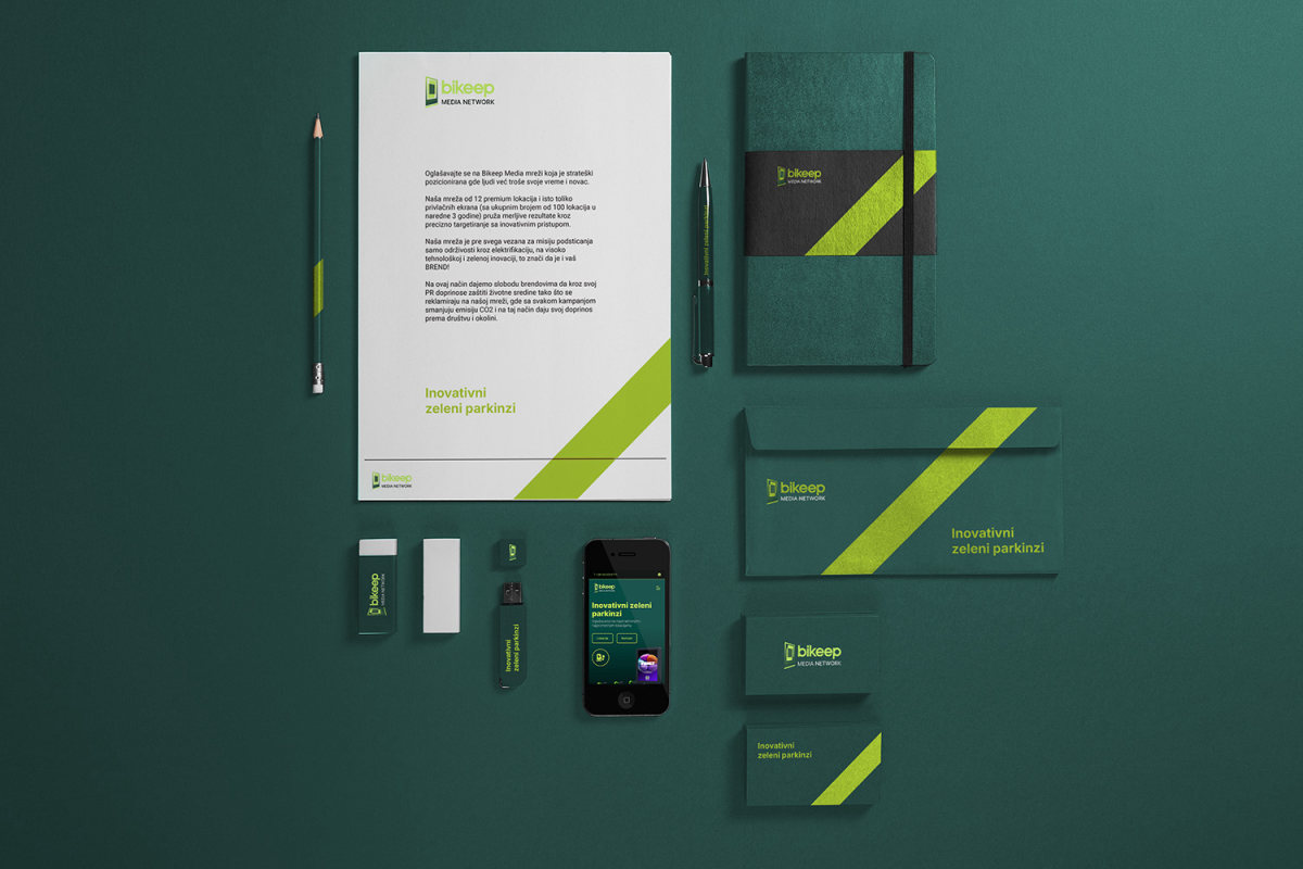 Bikeep Media Network stationery