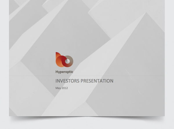 Hyperoptic, logo and investors presentation