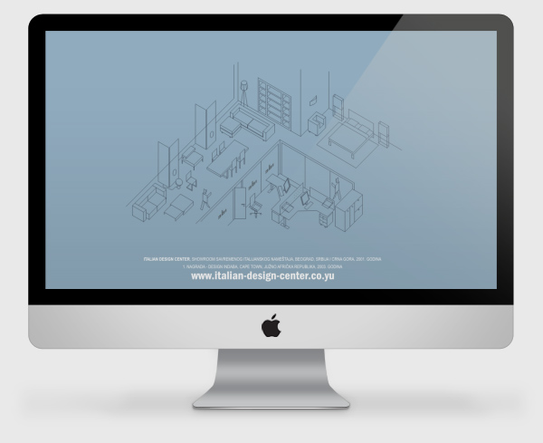 Italian Design Center, flash website for a furniture showroom