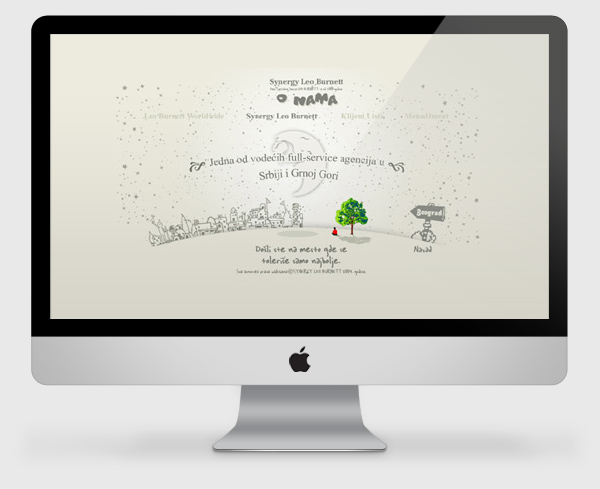 Leo Burnett, flash website for a marketing agency