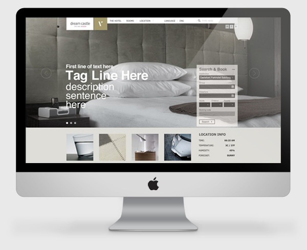 Vienna International Hotels, website redesign proposal