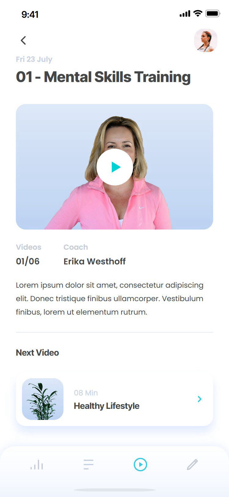 Mental Mastery app: video lesson