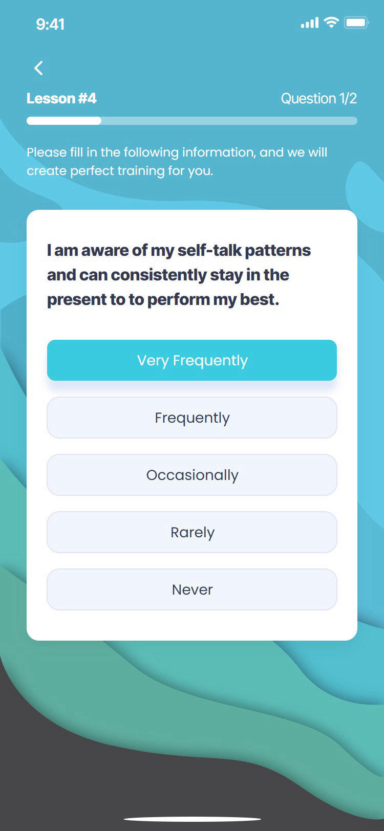 Mental Mastery app: self-talk