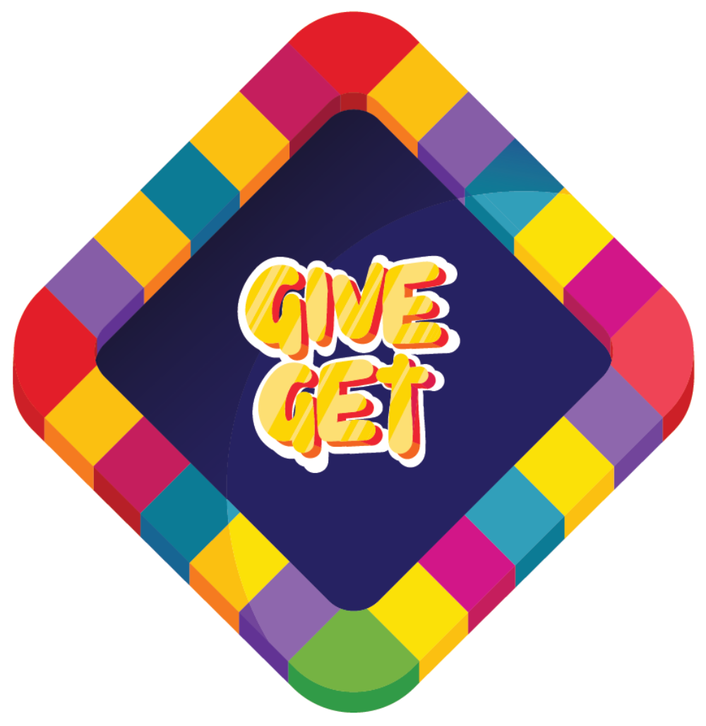 The board center with the Give Get logo