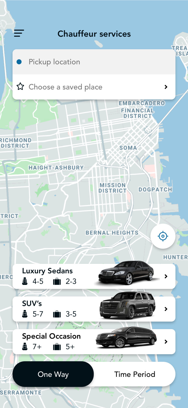 Glyde passenger app: airport transfer