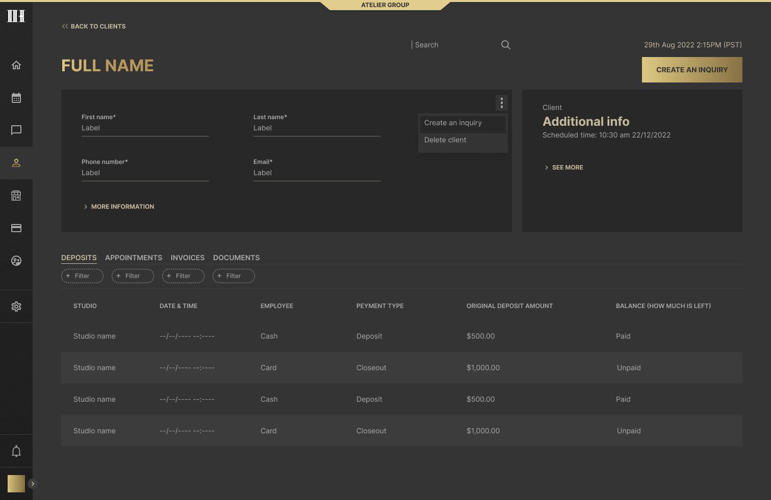 Client profile