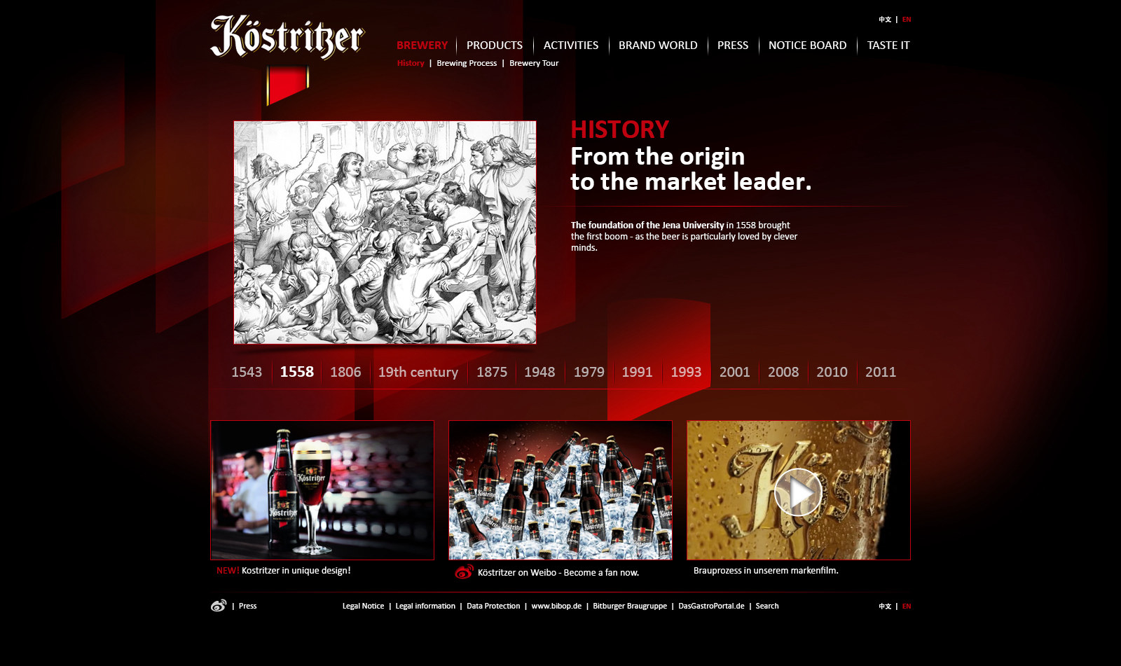 History timeline, 1558