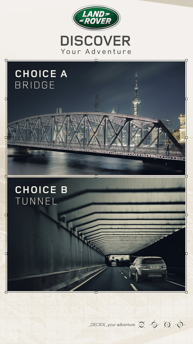 Decide your adventure: bridge or tunnel