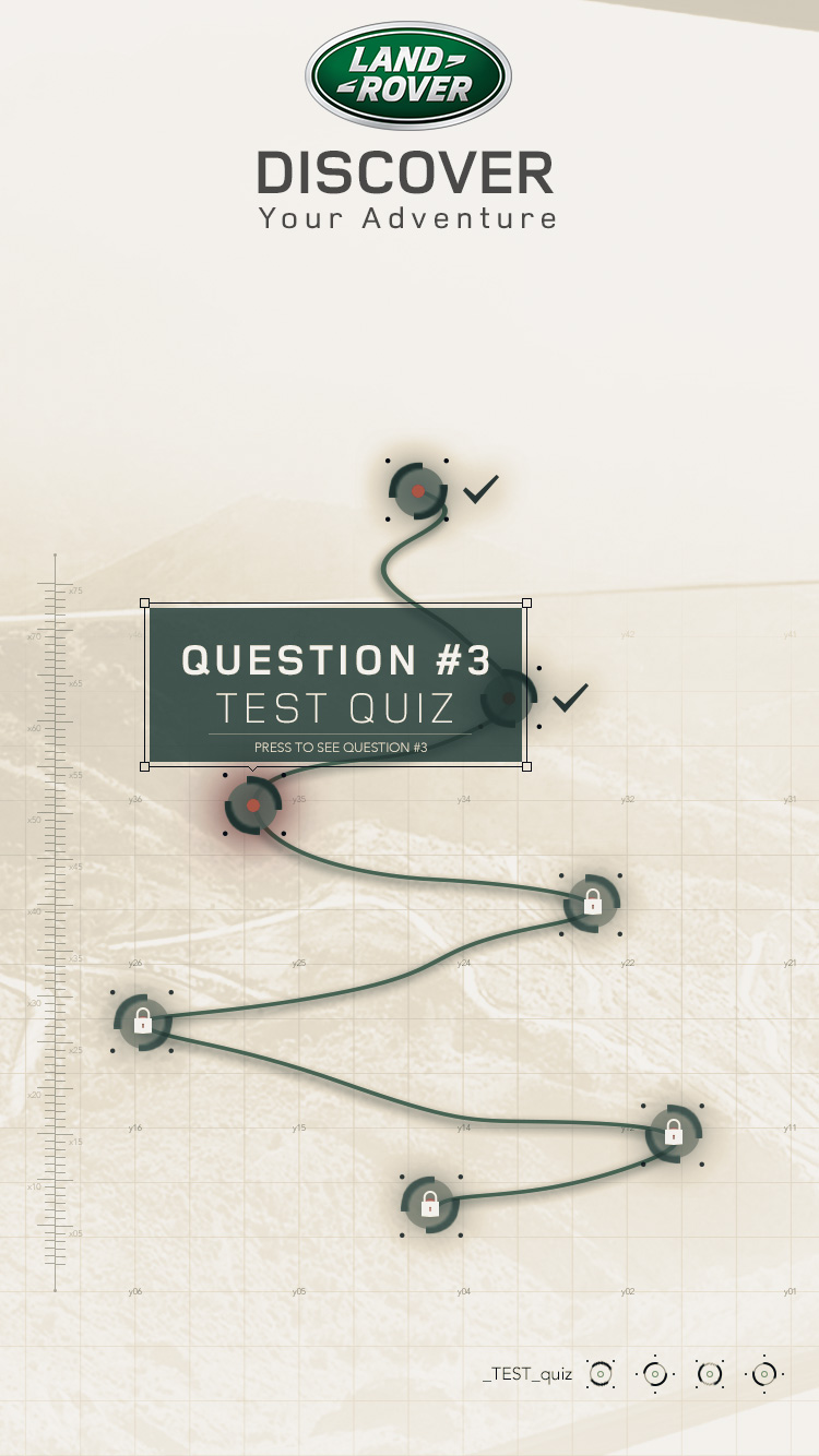 Test quiz on its own route