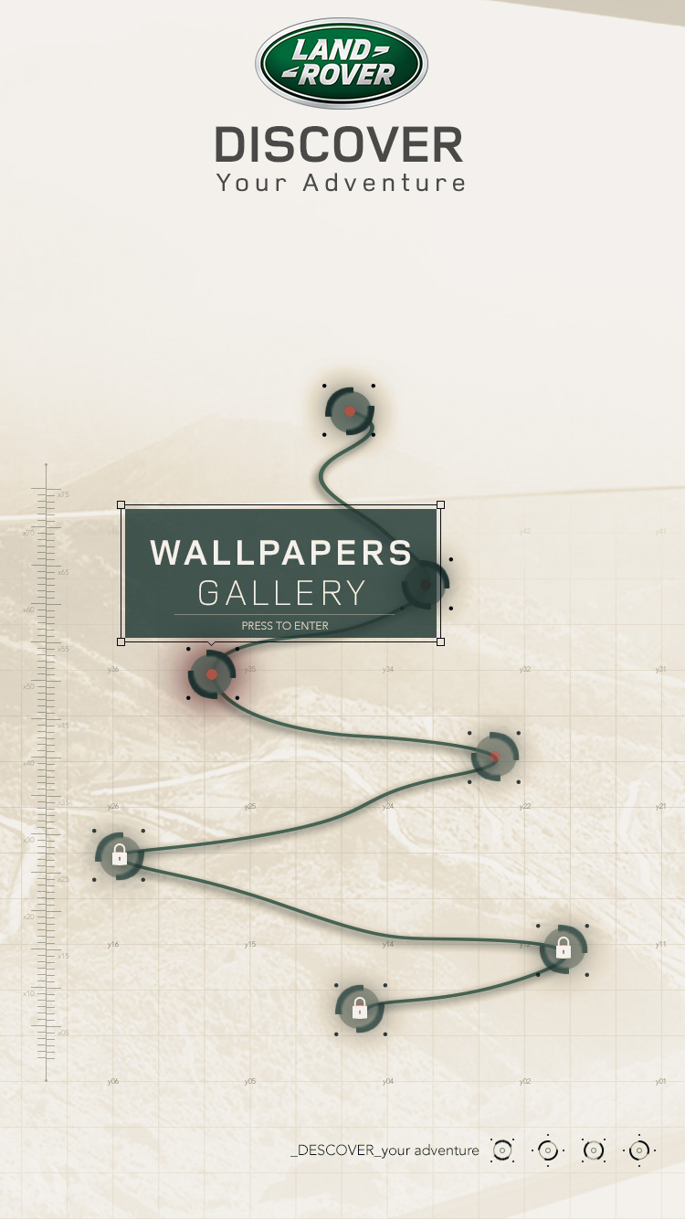 Route map, wallpapers gallery selected
