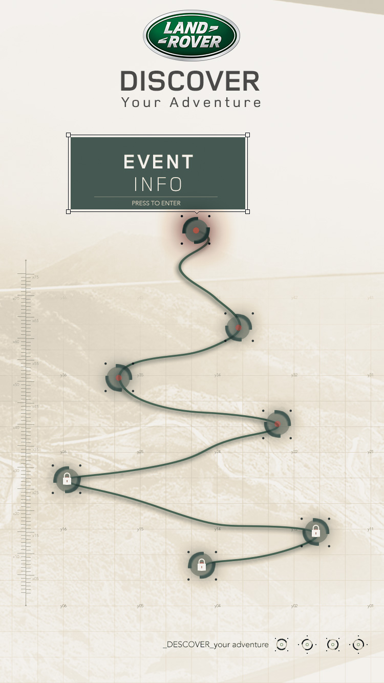 Route map, event info selected