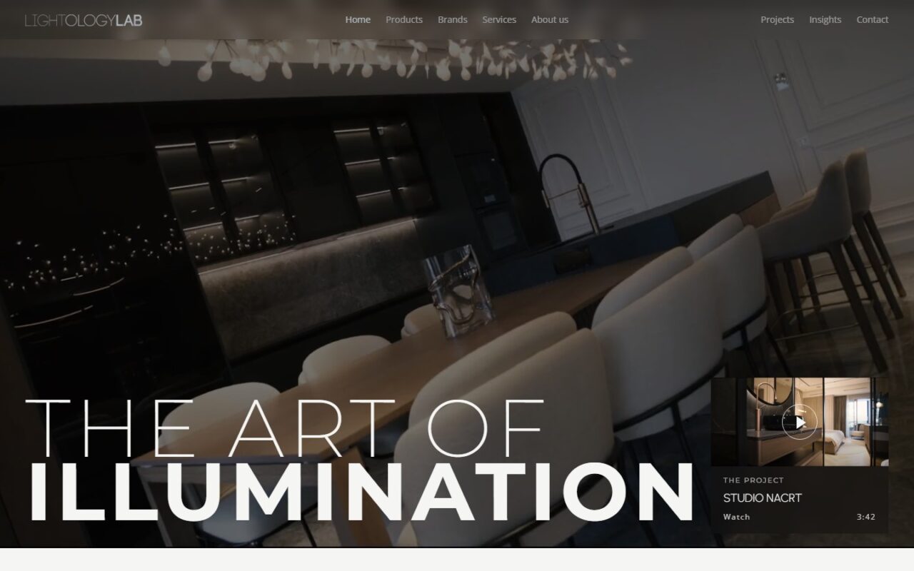 Lightology Lab website