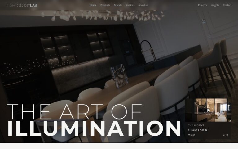 Lightology Lab website