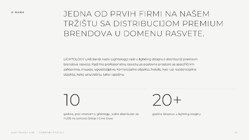 Company profile page: About us