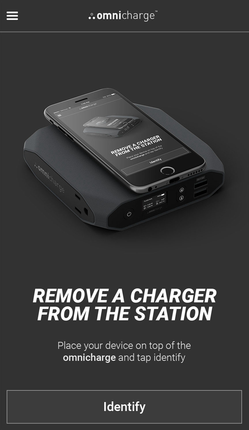 Mobile app: Remove a charger