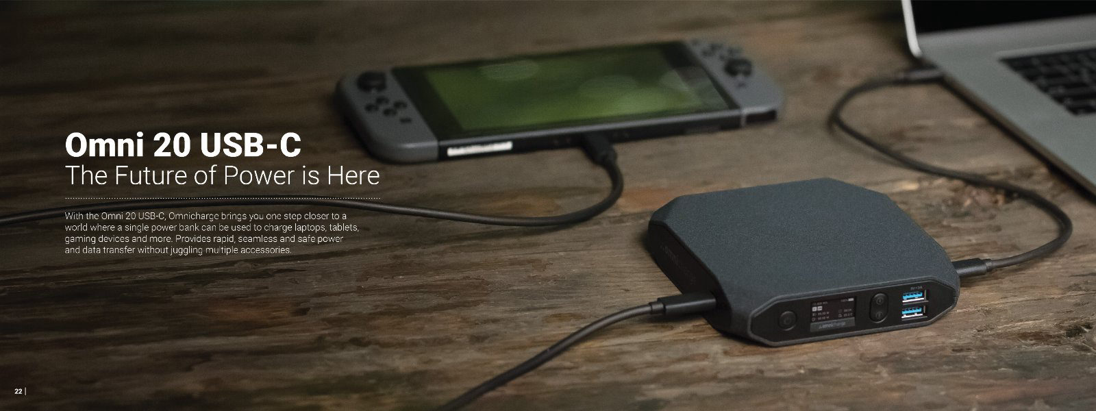 Catalog 2018, Omni 20 USB-C spread