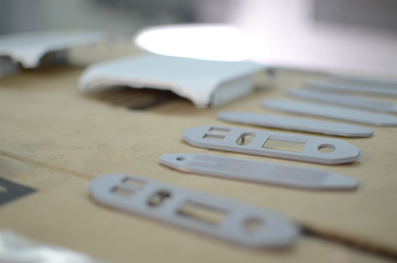 Cut plastic parts before assembly