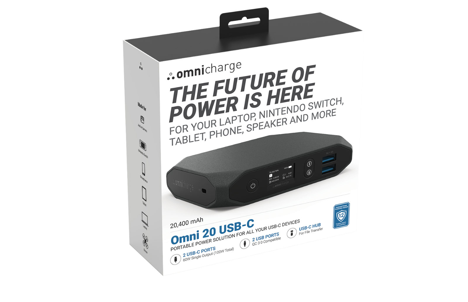 Omni 20 USB-C retail box, dark edition