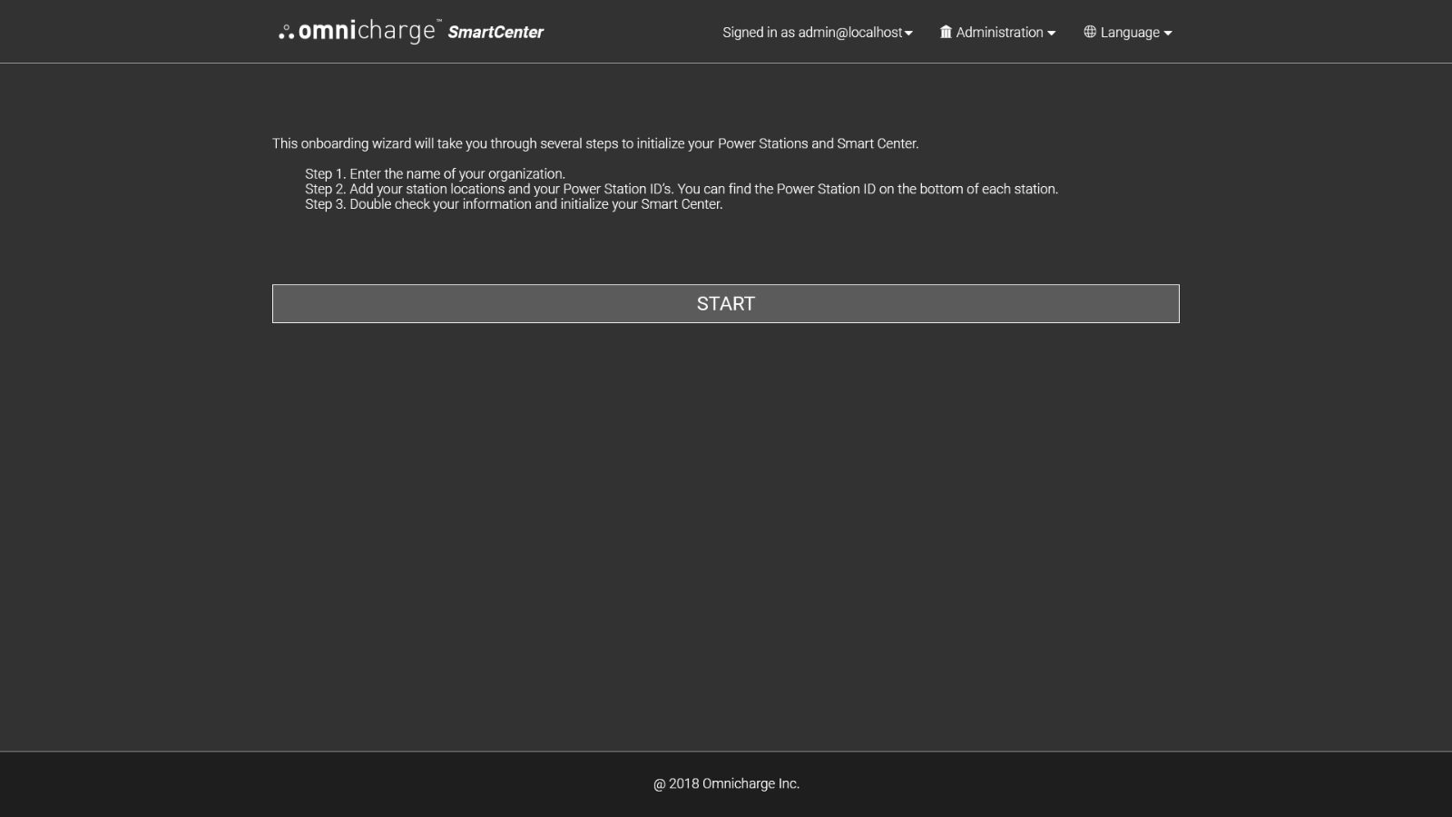 SmartCenter organization setup
