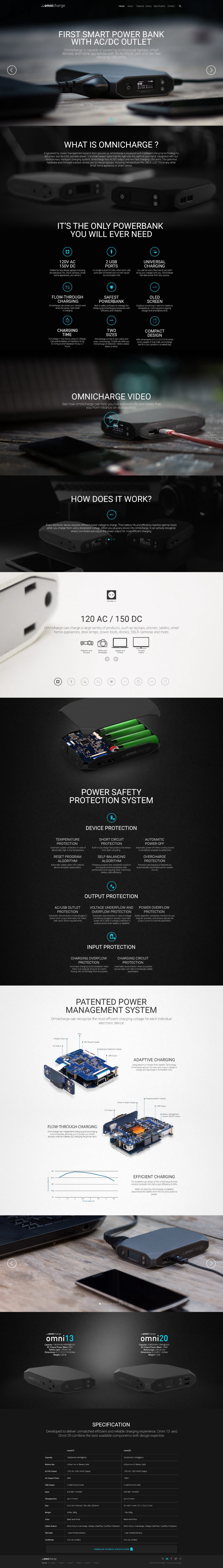 The 2016 Omnicharge home page