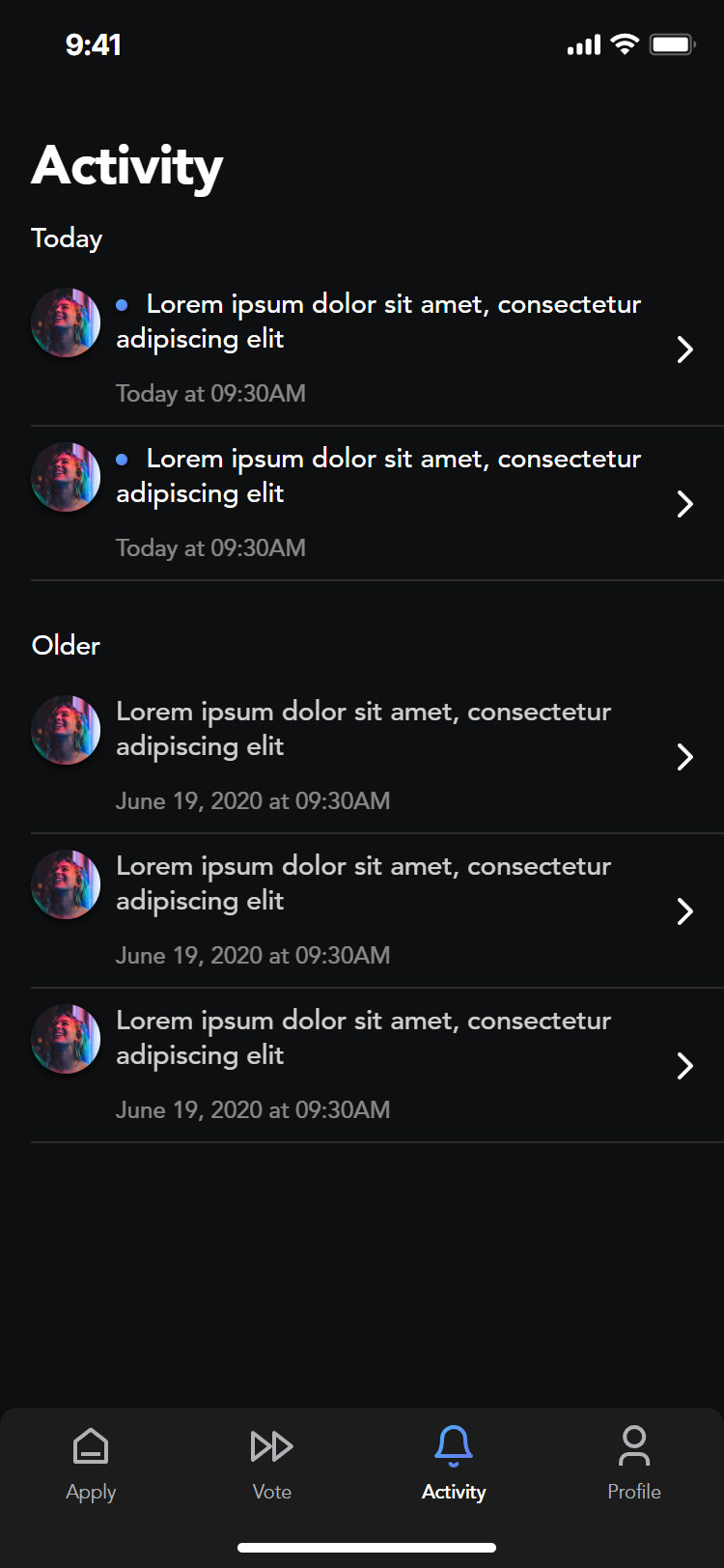 Opening Act app: today and older