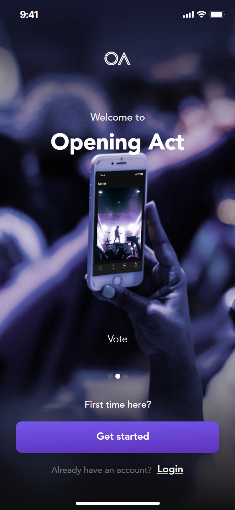 Opening Act app: vote