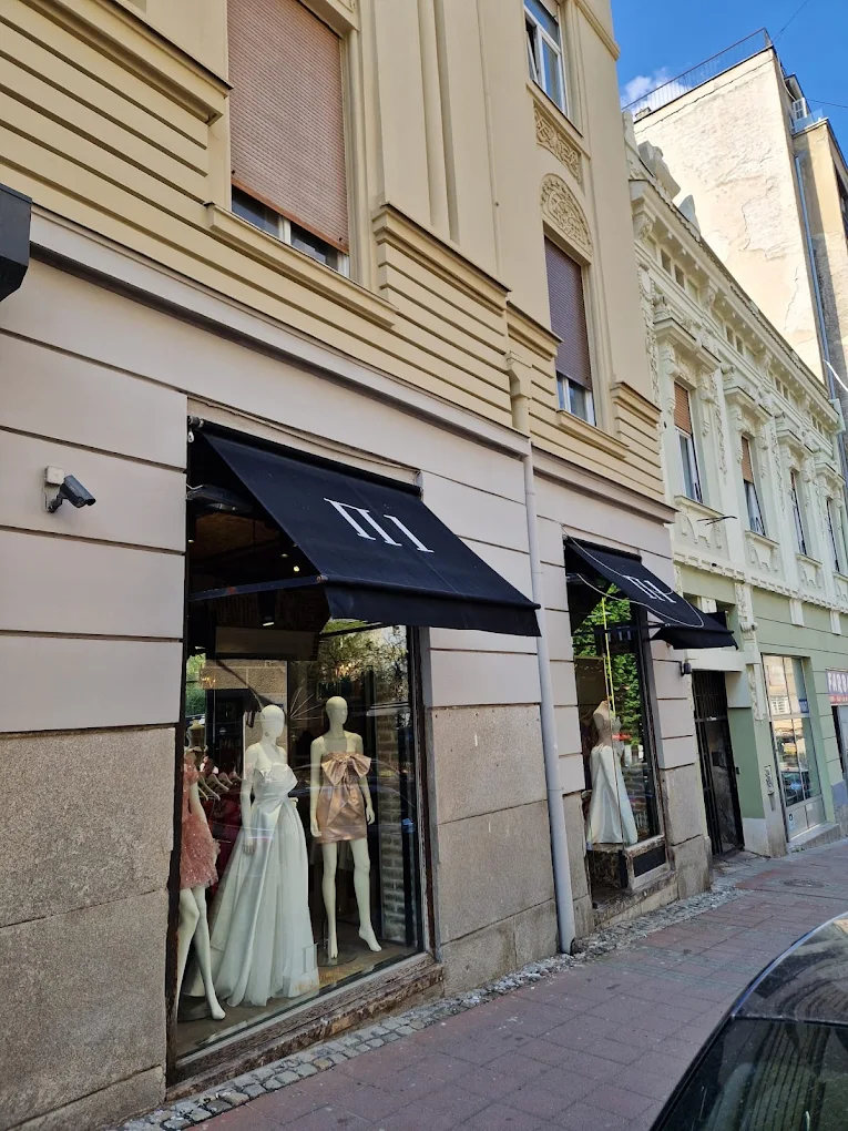 P1 Concept Store shop window on Kralja Petra street