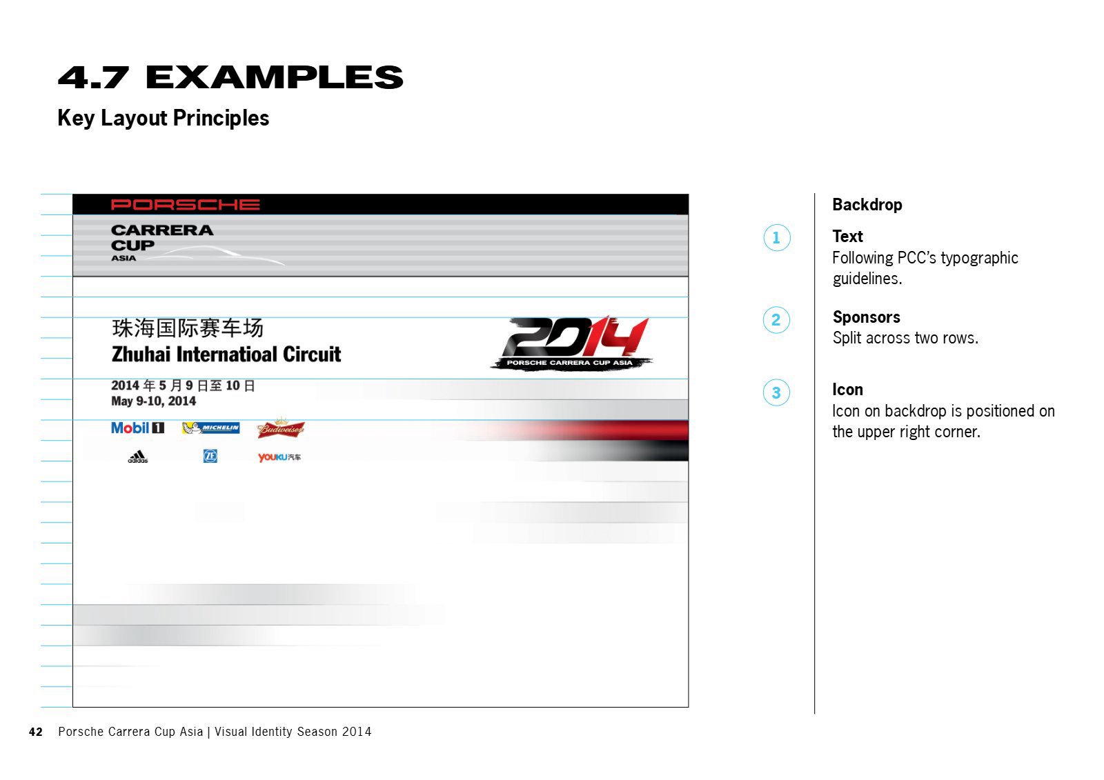 Guidelines page: backdrop example