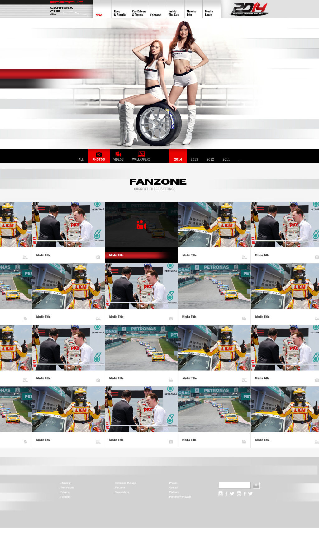 Fanzone page, full length