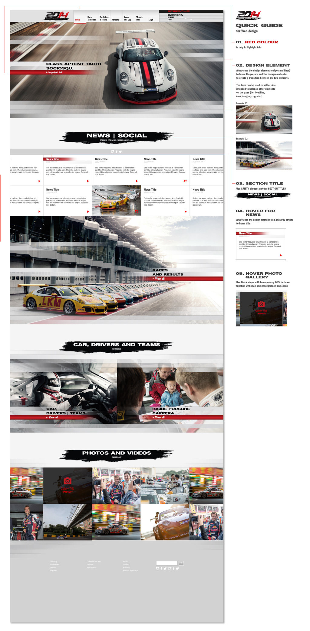 Quick guide for web design, full length