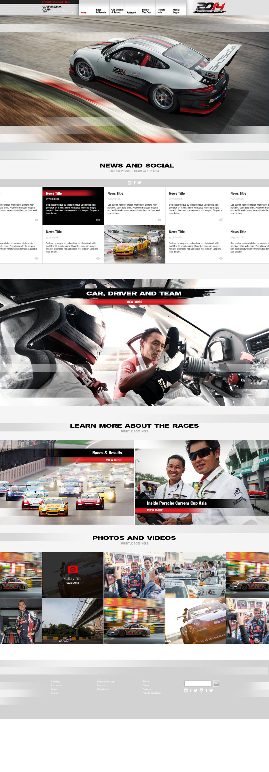 Home page as built, full length