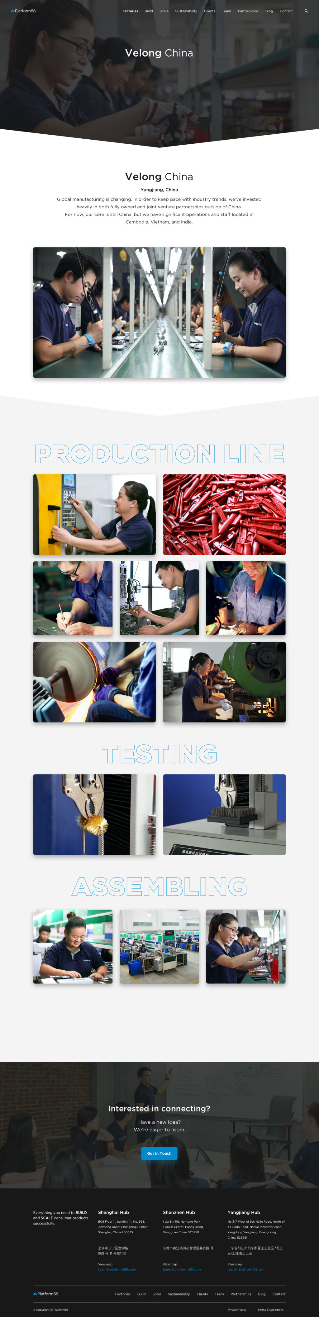 Factory page, full length
