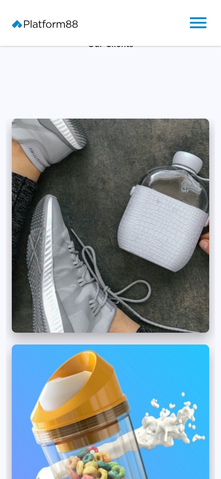 Our clients on a phone