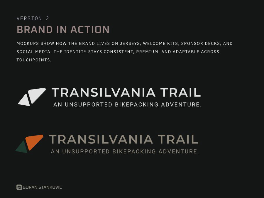 Concept version 2, a folded map mark