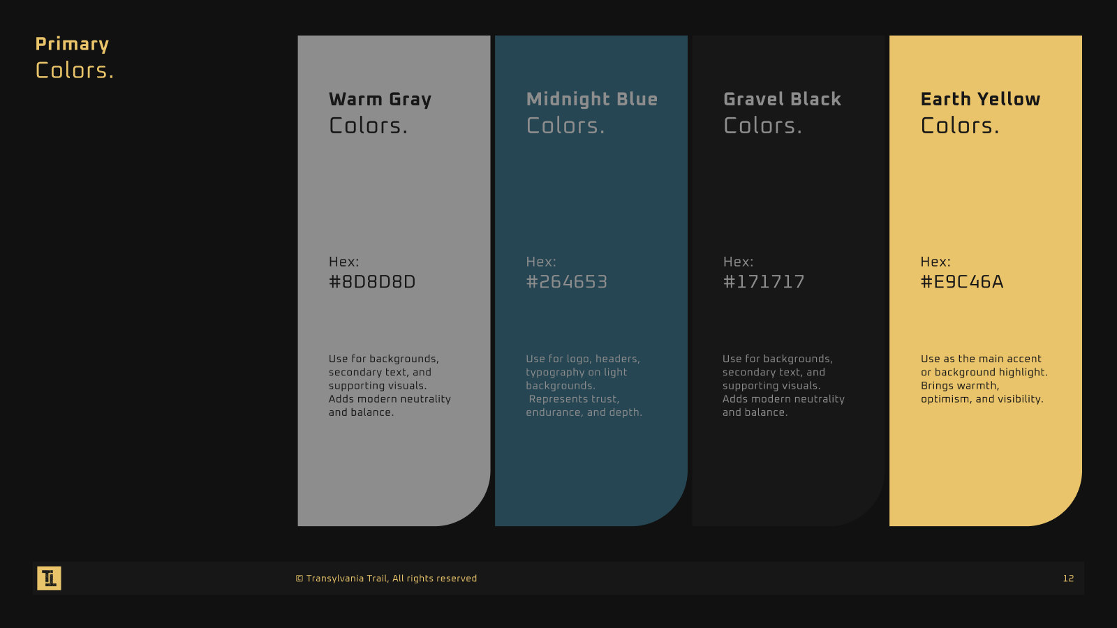 Brand guidelines, primary colors