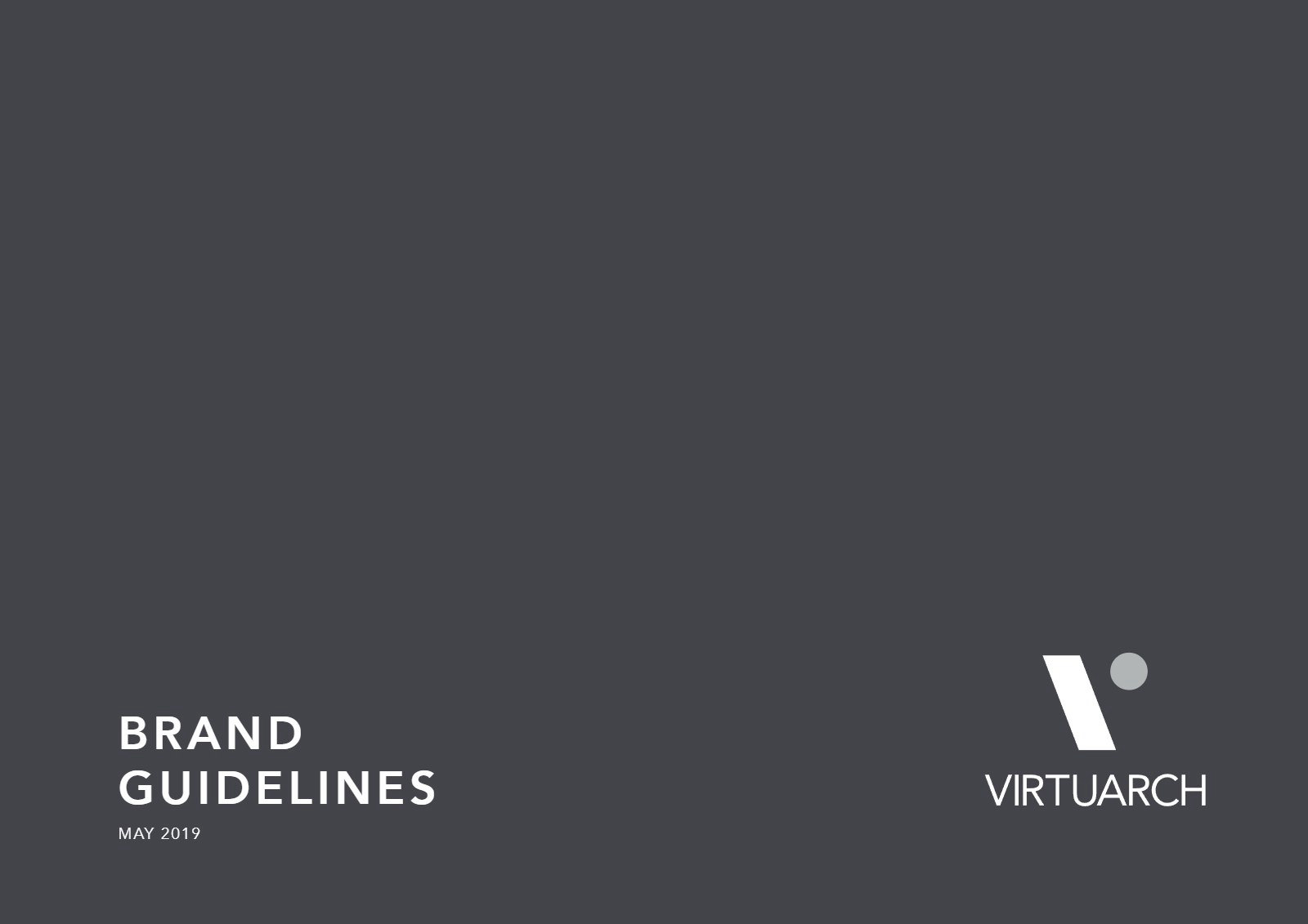 VirtuArch brand guidelines: cover