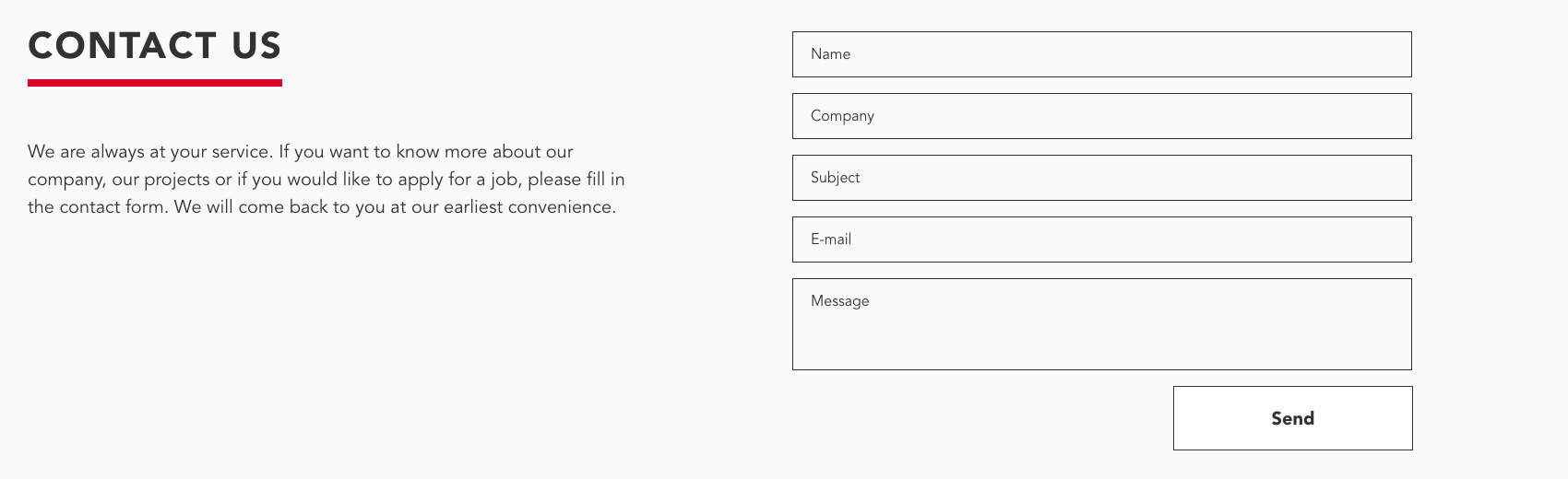 Contact form