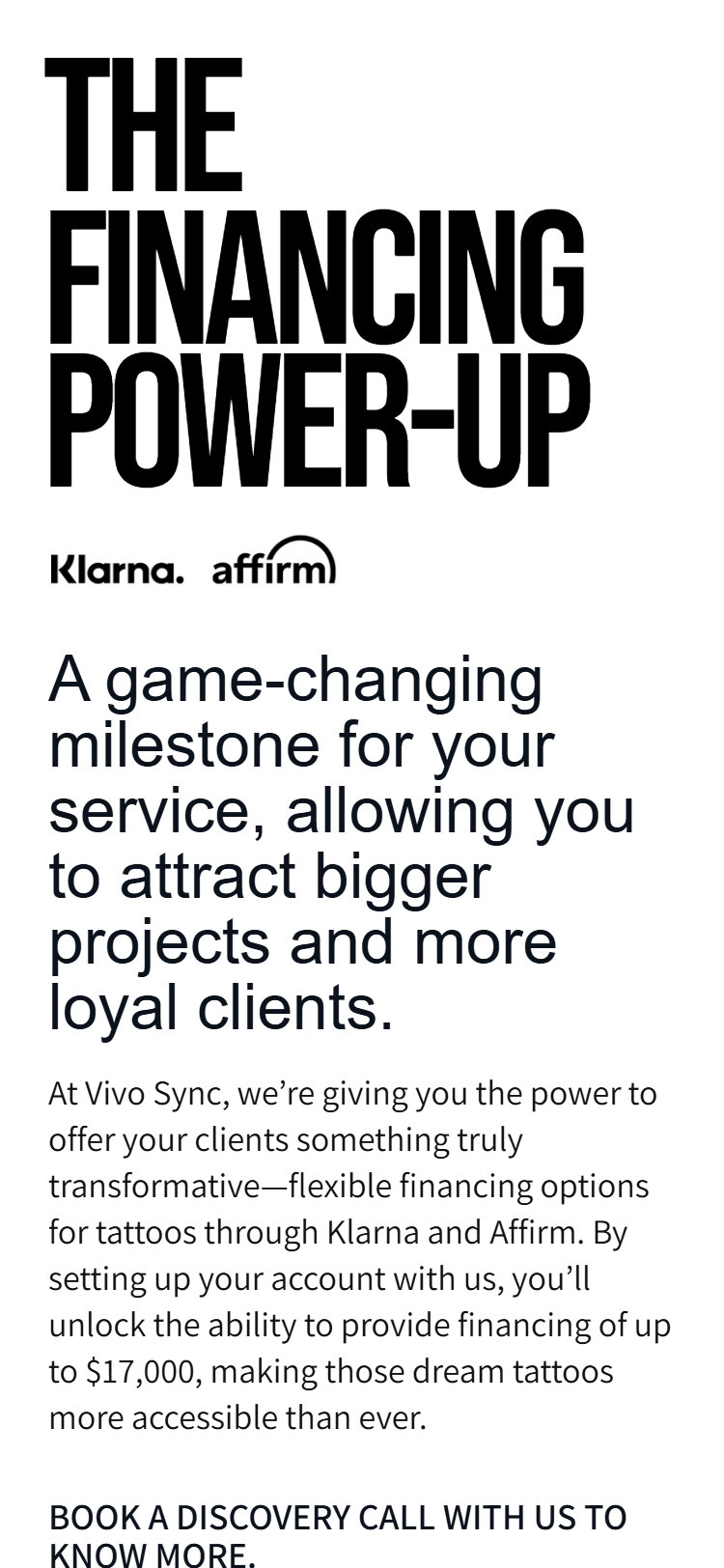 Financing on a phone