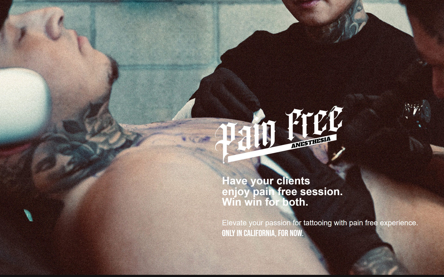 Pain Free anesthesia section